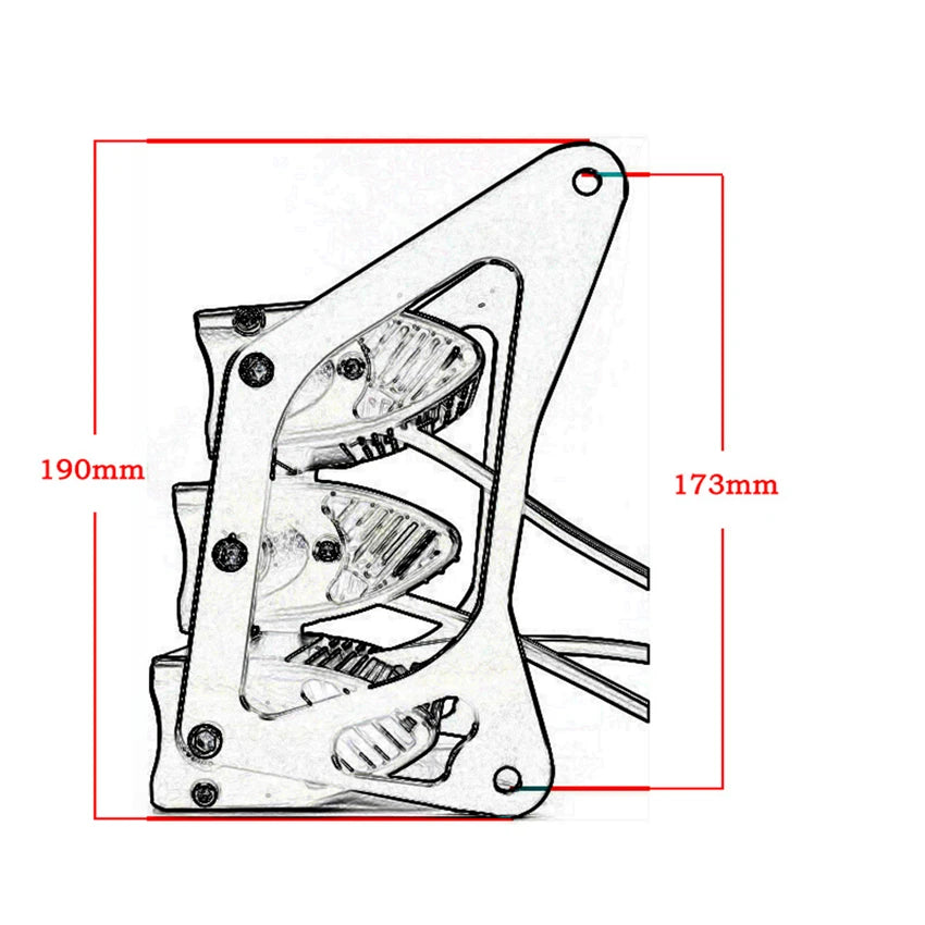 Motorcycle Headlight Headlamp Light Waterproof Front Fork Light Lamp With Bracket For Honda Grom MSX 125SF Ducati Venom MSX125