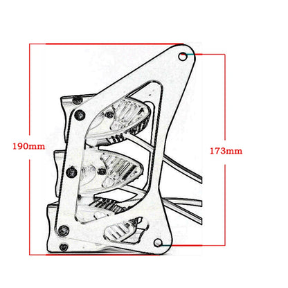 Motorcycle Headlight Headlamp Light Waterproof Front Fork Light Lamp With Bracket For Honda Grom MSX 125SF Ducati Venom MSX125