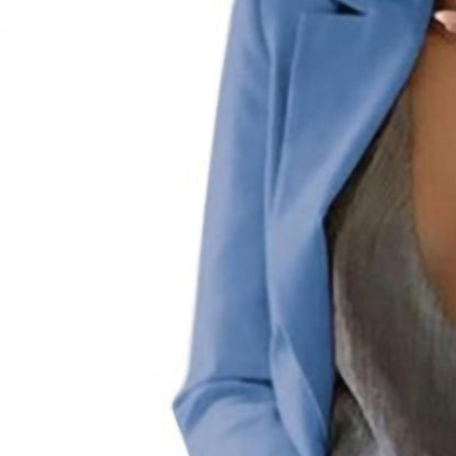 Summer Women Jacket Lapel All match Open Front Stylish Office Lady Slim Suit Overcoat Solid Color Long Blazer