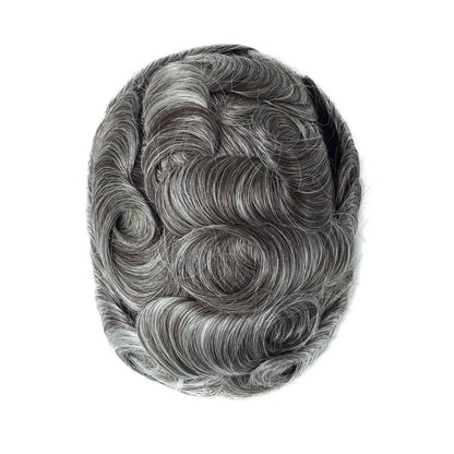 Full Swiss Lace base Blonde Hair toupee for Men indian remy hair Bleached Knots  Natural Hairline hair System for Man