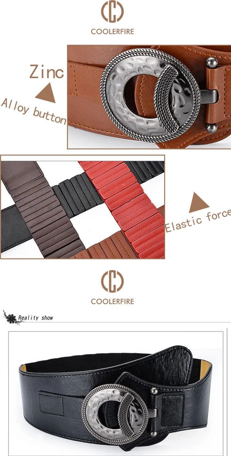 Hot Fashion Women Wide Waist Elastic Stretch Belt women's girdlestrap belts for women cinturon mujer cummerbund strap LB029