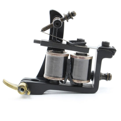 TRUE STAR Newest 10 Wrap Coils Hand-assembled Tattoo Machine Gun For Liner Shader Cast-iron Tattoo Machines