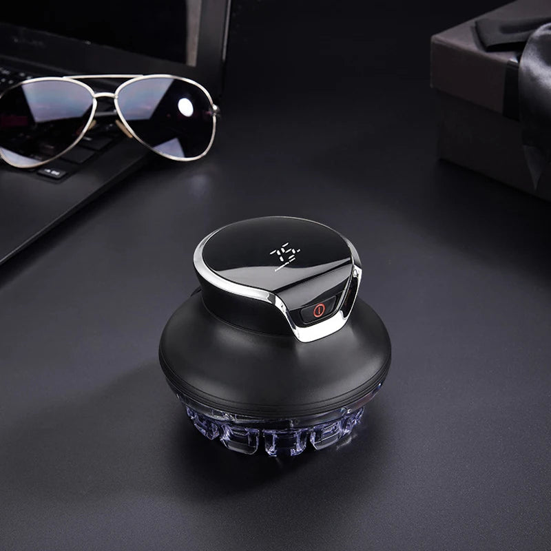 360 Rotating Bald Hair Clipper Shaved Head Artifact UFO Flying Saucer Cutter Head Innovative Portable Automatic Hair Trimmer