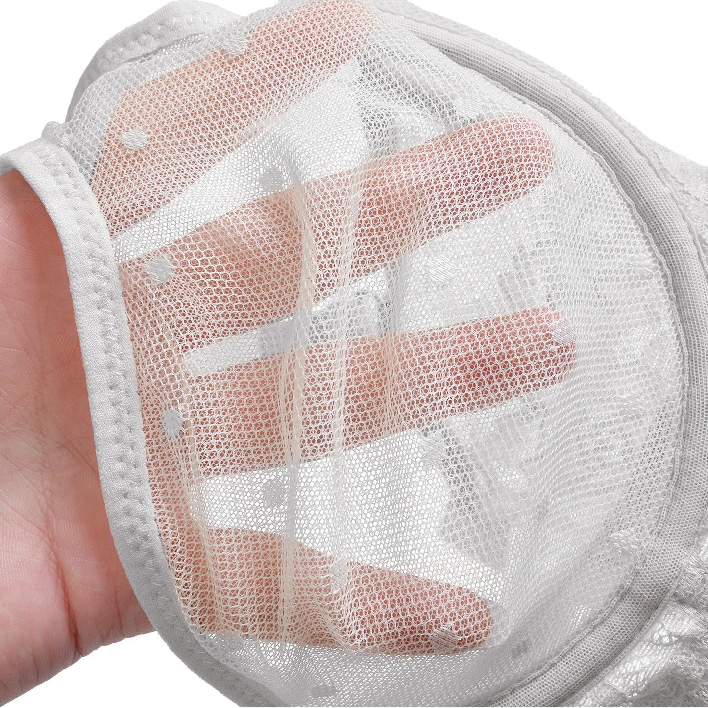 YBCG New Ultra Thin Women Bra Sexy See Through Lace Bras Mesh Perspective Wire Transparent A B C D DD E DDD F 70 75 80 85 90 95