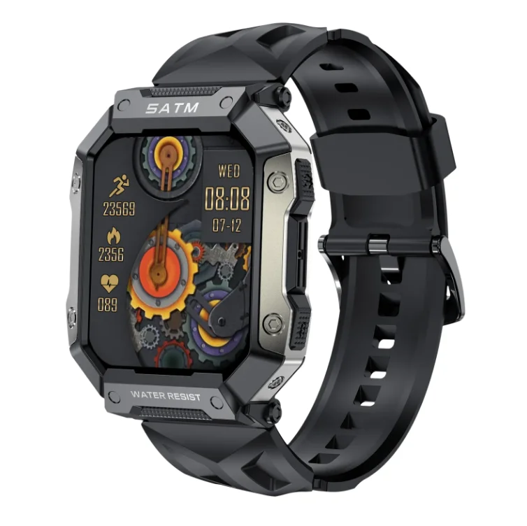 2026 Outdoor Sport Smart Watch Blood Pressure 5ATM IP68 Waterproof Bt Wristbands Smartwatch C20 for Men Android Ios