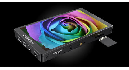 FEELWORLD-F7 Pro On-Camera Field Director Monitor, 7 "IPS Touch Screen, 3D LUT DSLR, HDMI, 4K, 60Hz, HD with F970 External Power