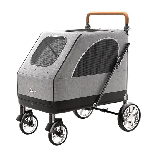 (Ready to Ship) Manufacture Large Pet Stroller for Big Dog Safety Outdoor Walking Travel Foldable Trolley