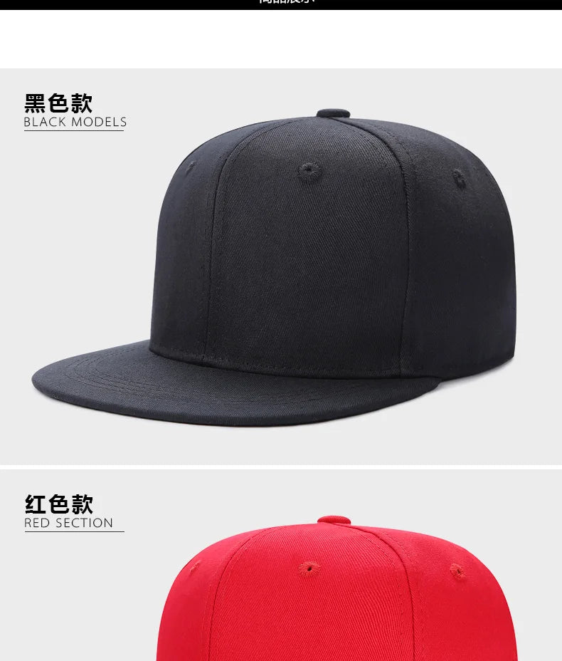 Large Size Back Closed Skateboard Cap Women Fitted Baseball Hat Male Big Size Snapback Caps Plain Football Hat 60cm 62cm 64CM