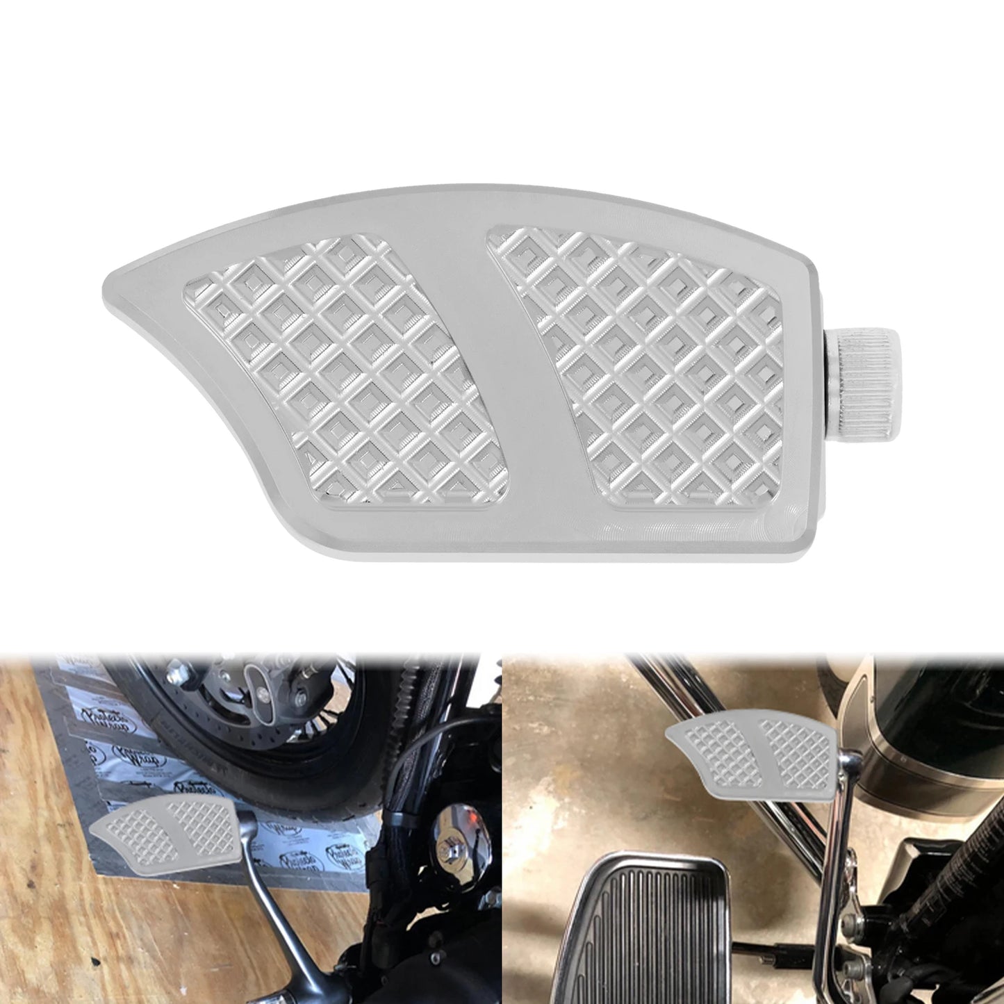 Motorcycle Front Floorboards Passenger Footboard Male Mount Foot Pegs Black/Chrome Footrest For Harley Softail Dyna XL Touring