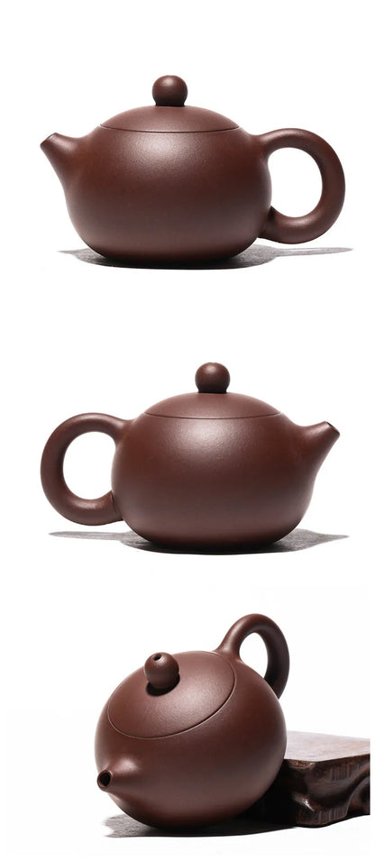 100ml Yixing Boutique Purple Clay Teapots Ball Shaped Infuser Xishi Tea Pot Beauty Kettle Customized Zisha Tea Set Authentic