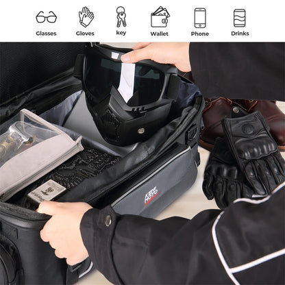 Motorcycle Travel Luggage Top Bag Tail Bags Trunk Bags with Bar Straps For Touring Road King Street Glide Road Glide Accessories