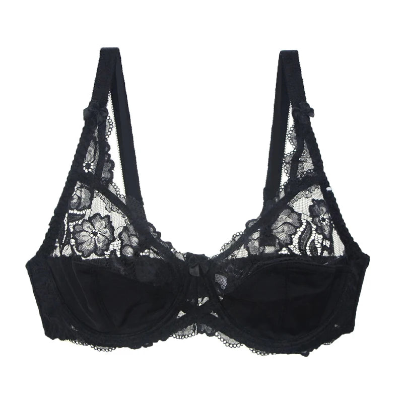 2025 New Large Bras CDE Underwired Non Padded Underwear For Women Ladies Sexy Full Cup Plus Size Female Lingerie