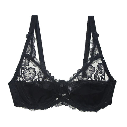 2025 New Large Bras CDE Underwired Non Padded Underwear For Women Ladies Sexy Full Cup Plus Size Female Lingerie