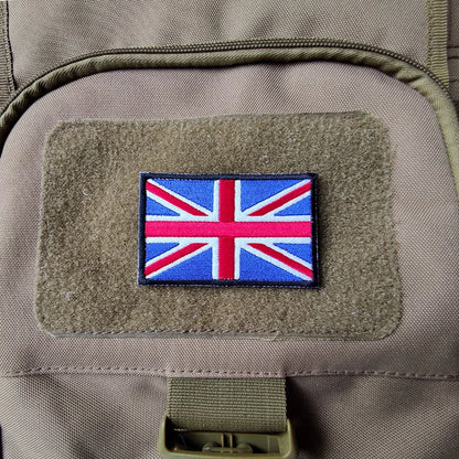 United Kingdom Flag Embroidery ENGLAND Patch PVC hook loop Great Britain National UK GB Flags Patches Embroidered Badges