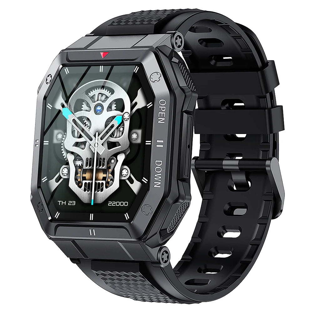 2026 Outdoor Sport Smart Watch Blood Pressure 5ATM IP68 Waterproof Bt Wristbands Smartwatch C20 for Men Android Ios