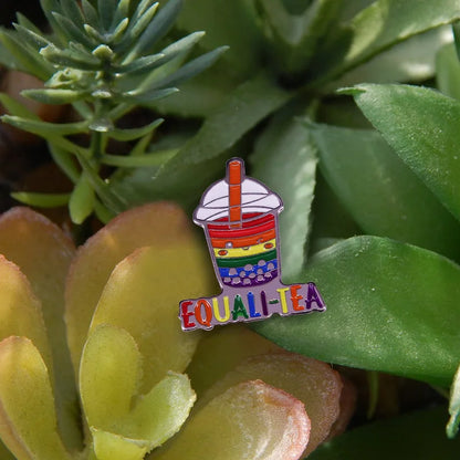 LGBTQ LGBT Gay Pride Rainbow Flag badge HS We're a little bit gay Moon Sounds Gay I'm In Love Wins Proudly Go Purride Cat Pin