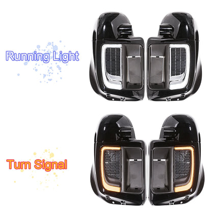 Motorcycle LED Fairing Lower Grills Light For Harley Touring Street Electra Glide Tri Glide FLHTKSE CVO Limited FLHTCU