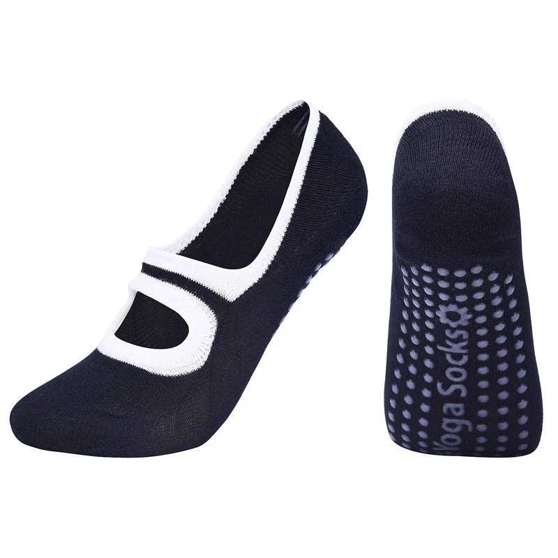 New Women High Quality Bandage Yoga Socks Anti-Slip Quick-Dry Damping Pilates Ballet Fitness Socks Breathable Gym Sports Socks
