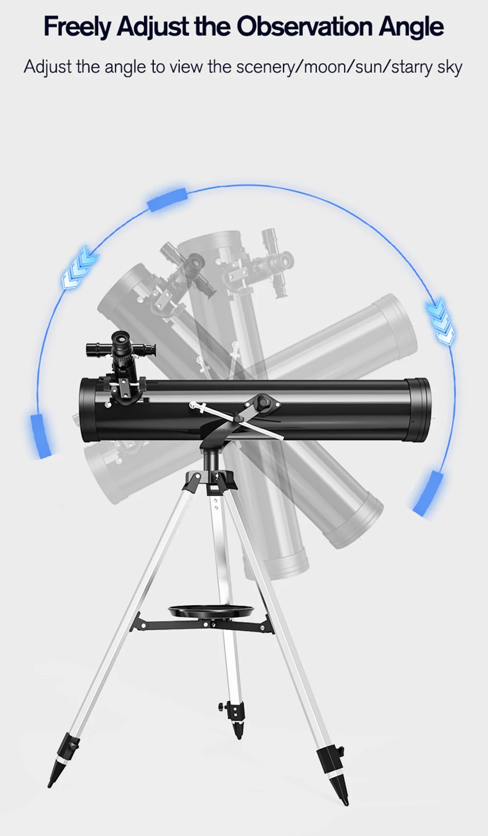 Professional Astronomical Telescope, 875X Reflective Monocular, Astronomic HD, Space Stargazing, Bird Watching, Gift for Kids
