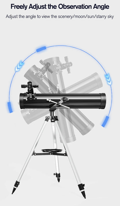 Professional Astronomical Telescope, 875X Reflective Monocular, Astronomic HD, Space Stargazing, Bird Watching, Gift for Kids