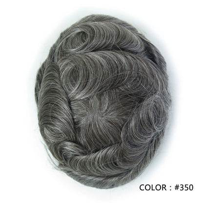 Full Swiss Lace base Blonde Hair toupee for Men indian remy hair Bleached Knots  Natural Hairline hair System for Man