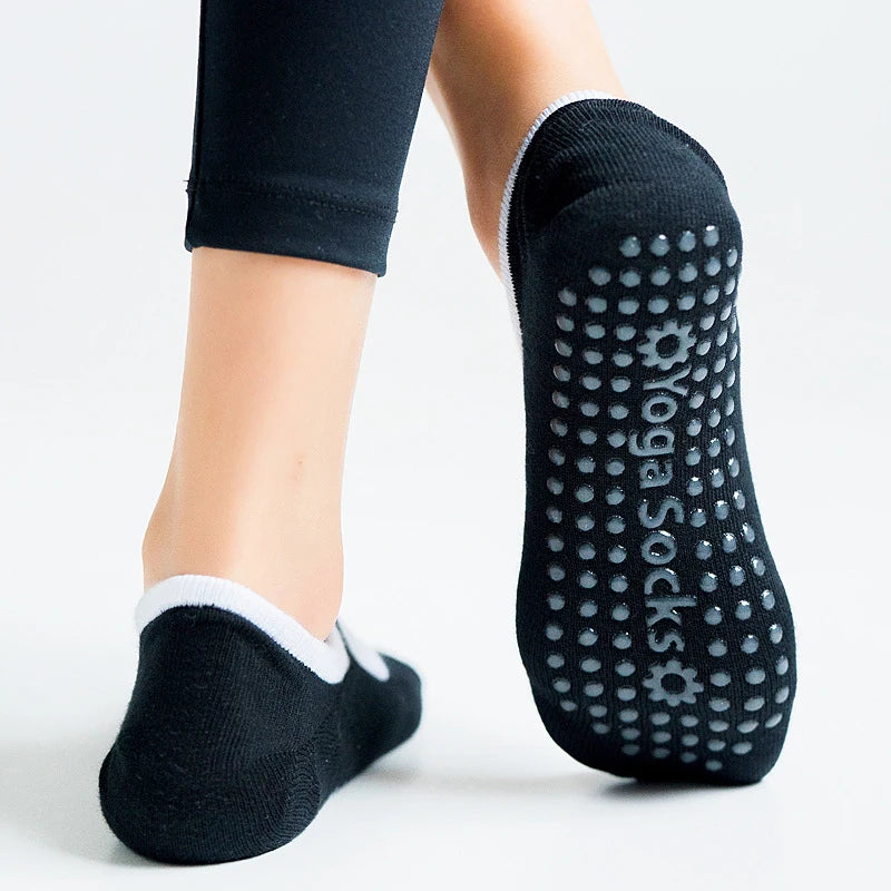 New Women High Quality Bandage Yoga Socks Anti-Slip Quick-Dry Damping Pilates Ballet Fitness Socks Breathable Gym Sports Socks