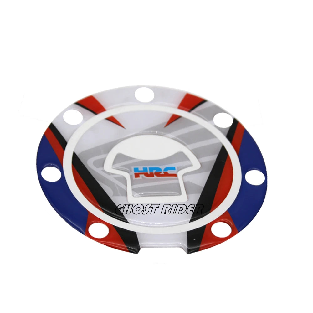 Motorcycle Chrome CBR HRC Decal Fuel Tank Cap Cover Sticker Pad For Honda CBR600RR CBR1000RR REPSOL CBR900 CBR929 CBR954 CBR250