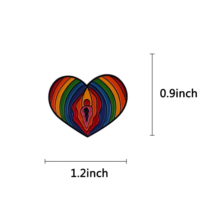 LGBTQ LGBT Gay Pride Rainbow Flag badge HS We're a little bit gay Moon Sounds Gay I'm In Love Wins Proudly Go Purride Cat Pin