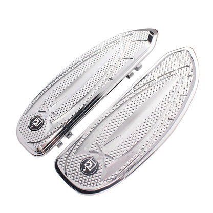 1 Pair Front Floorboards Foot Pegs Footrest Footboard For Harley FLD Dyna 2012 2013 2014 2015 2016 Motorcycle Aluminum