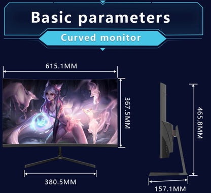 Hot Selling New 27 Inch 2560x1440 120Hz IPS Curved Gaming Monitor for PC Desktop with Quad-HD Display