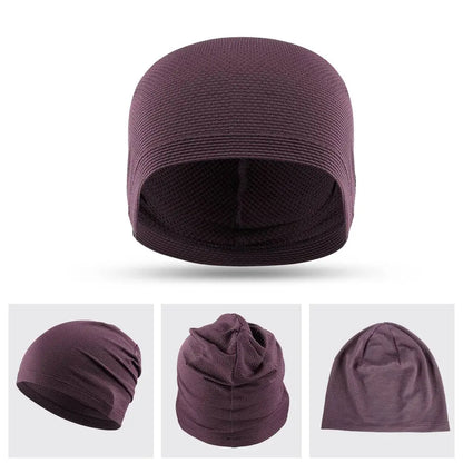 2PCS Quick-drying Running Caps Summer Breathable Cool Sports Hats Outdoor Cycling Hiking Baseball Skullies Stretchy Beanies Hat