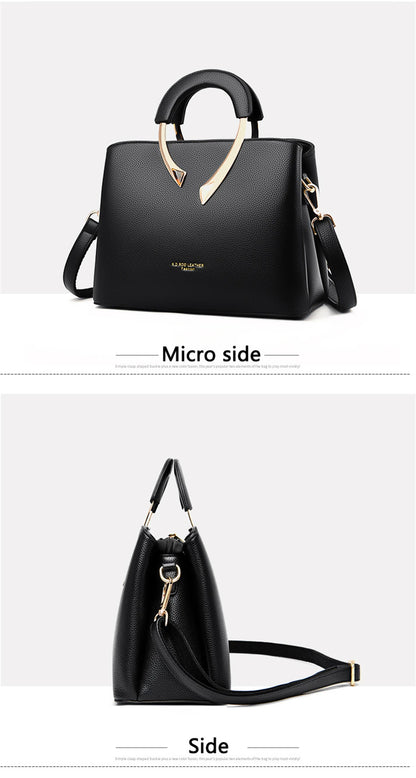 GENUINE VANDERWAH High Quality Pu Leather Casual Tote Luxury Handbags Women Bags Designer Shoulder Crossbody Bags for Women 2025