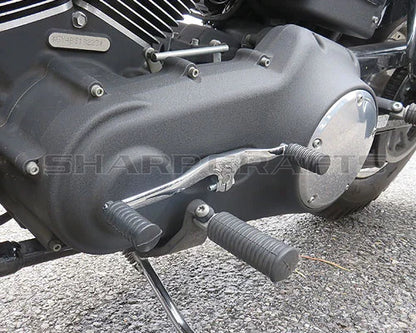 For Harley Dyna Street / Fat Bob Low Rider Super / Wide Glide Motobike CNC Mid-Controls Heel Toe Shifter Lever Shift With Pegs