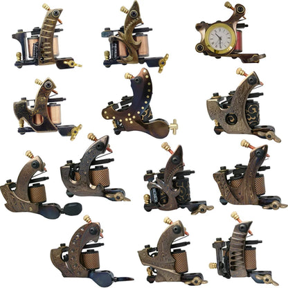 Damascus Tattoo machine  tattoo machine gun handmade machine liner shader 10 wraps tattoo