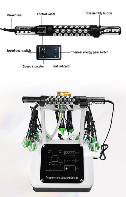 Multi-Functional Body Relaxation Relieve Fatigue Guasha Vacuum Body Slimming Rolling Massage Machine