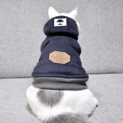 Winter Cotton Pet Cat Clothes for Small Cats Warm Cat Costume Katten Kedi Coat Jacket Puppy Pet Clothing Outfit ubranko dla kota