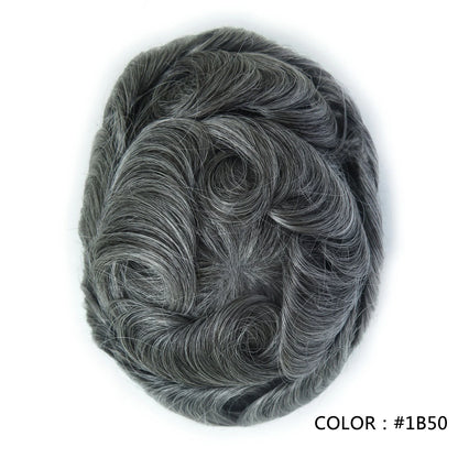 Full Swiss Lace base Blonde Hair toupee for Men indian remy hair Bleached Knots  Natural Hairline hair System for Man