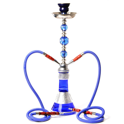 DEJAYA Travel Glass Shisha Hookah Pipe Chicha Narguile Completo Nargile with Sheesha Ceramic Bowl Charcoal Tongs Accessories