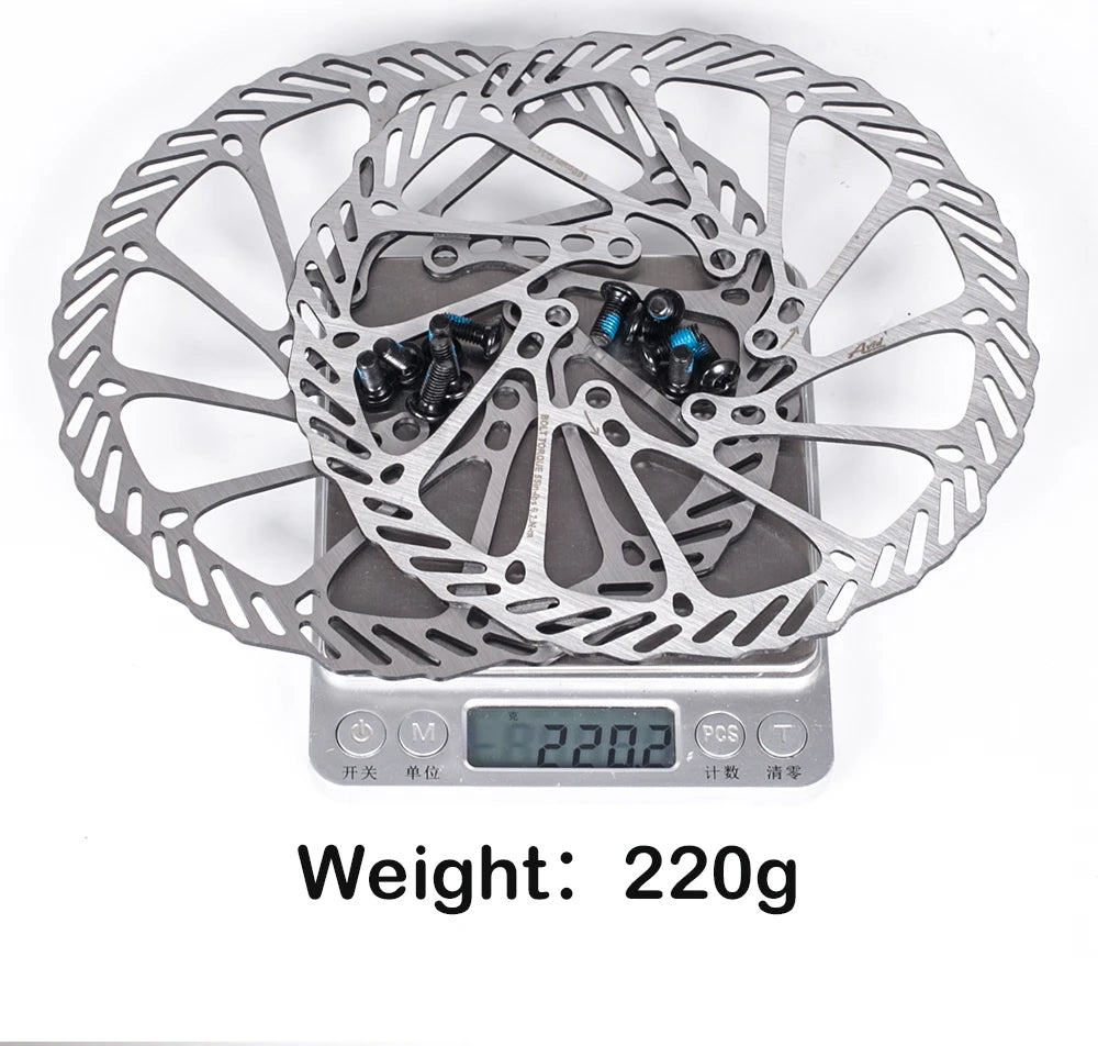 TANKE Bike Disc Brake 140 160 180 203 Rotors With Bolts Hydraulic Brake Road Mountain Bicycle MTB Oil Slick Rotor Bicycle Parts
