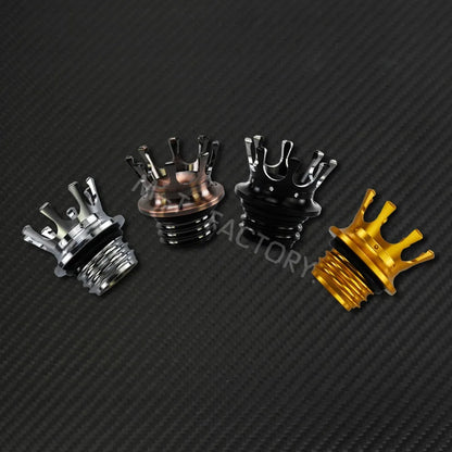 Motorcycle Gas Fuel Tank Cap Crown Style Tank Oil Cover For Harley Touring  Road King FLHR Sportster XL883 Softail Fat Boy Dyna
