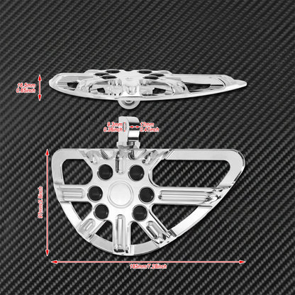 Motorcycle Floorboard Front Rear Footrest Driver Footpeg Passenger Pedal For Harley Touring Electra Street Glide Dyna Softail FL