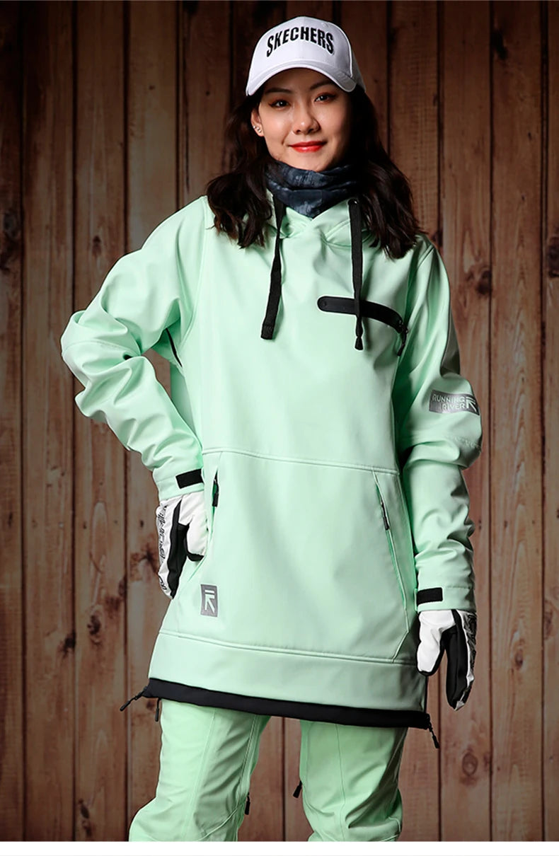 RUNNING RIVER Women ski Snowboarding Hoodie  High Quality Hooded outdoor Sports Snowboard Jacket 1250