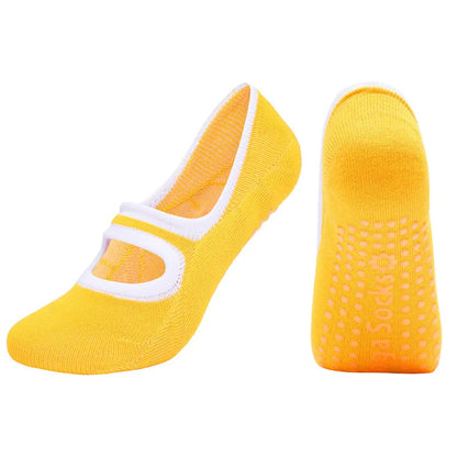 New Women High Quality Bandage Yoga Socks Anti-Slip Quick-Dry Damping Pilates Ballet Fitness Socks Breathable Gym Sports Socks