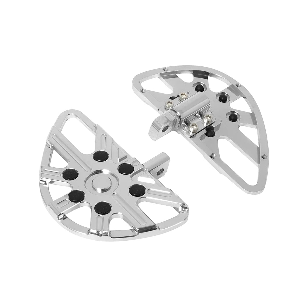 Motorcycle Driver Floorboard Male Mount Rear/ Front Foot Rest Pegs Pedal Black/Chrome For Harley Softail Touring Dyna Road Glide