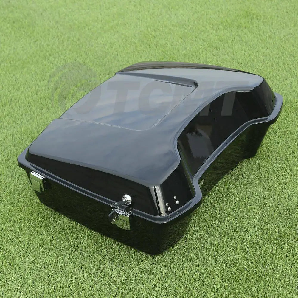 Motorcycle 10.7" Chopped Trunk Set For Harley Touring Road King Street Glide Electra Glide 1997-2013