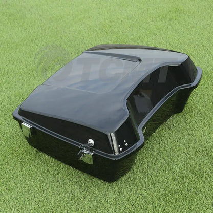 Motorcycle 10.7" Chopped Trunk Set For Harley Touring Road King Street Glide Electra Glide 1997-2013
