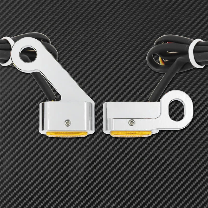 Motorcycle LED E Mark Turn Signal Light Indicator Mini Running Lamp For Harley Softail Touring Sportster XL 883 1200 FLHX Fatboy