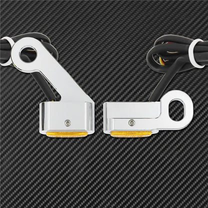 Motorcycle LED E Mark Turn Signal Light Indicator Mini Running Lamp For Harley Softail Touring Sportster XL 883 1200 FLHX Fatboy