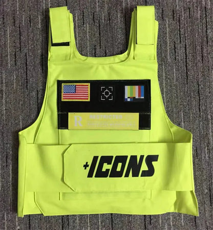 2022 rapper hiphop MC VEST TANK TOP fashion new design top street fashion icons Tactical vest Colete Tatico Chalecos para hombre