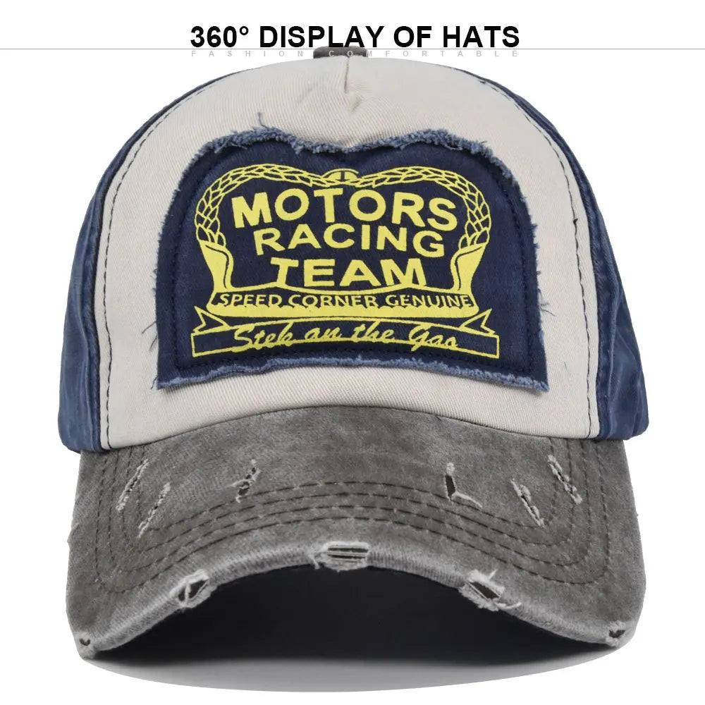 Baseball Cap Snapback Hat MOTORS RACING TEAM Sun hat Spring Autumn baseball cap Sport cap Hip Hop Fitted Cap Hat For Men Women